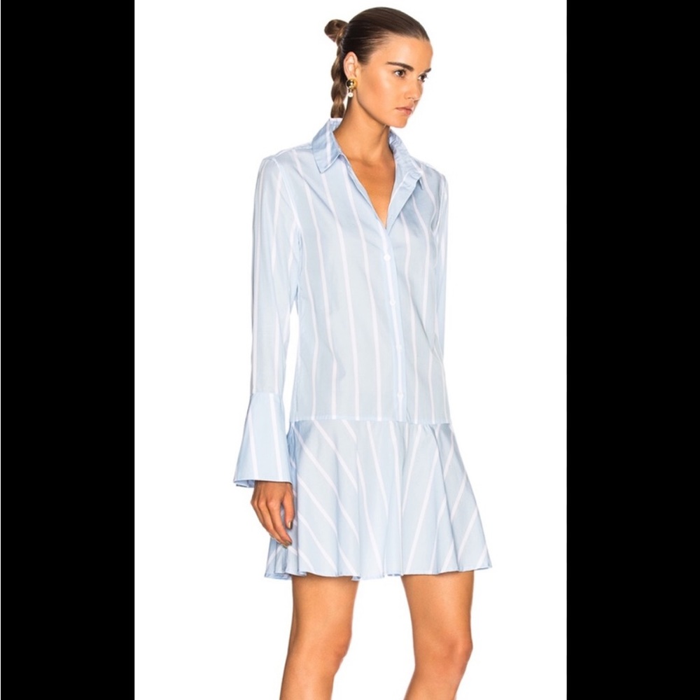 NWT- EQUIPMENT/ tracy flounced shirt dress XS